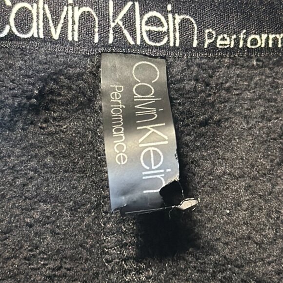 Calvin Klein Performance Womens Black VTG Cropped Sweatshirt Small SpellOut Logo - Picture 12 of 13
